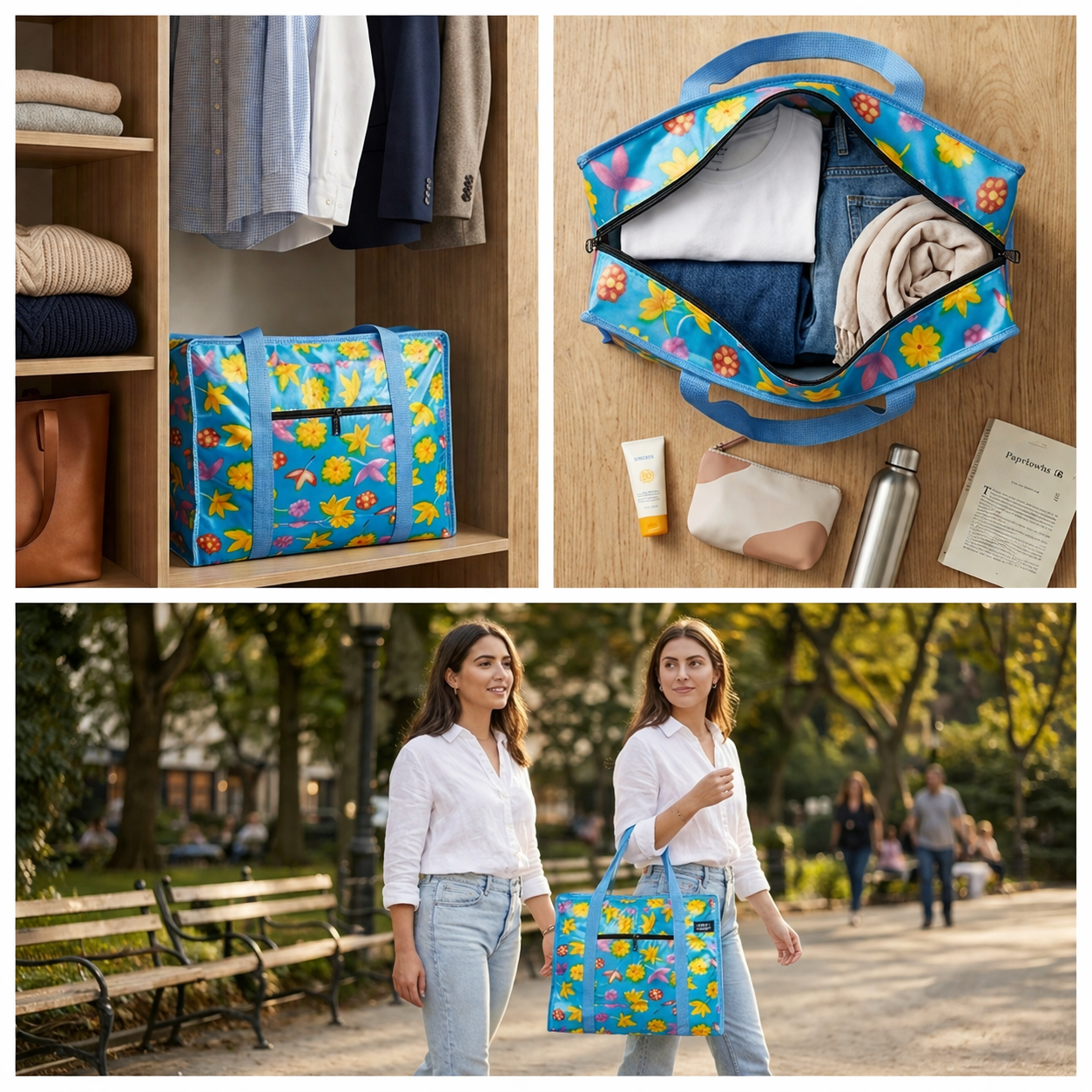 GoAnywhere Bag – Sky Floral